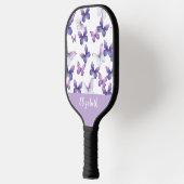 Raquette de pickleball en forme de papillon violet (Gauche)