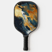 Raquette de pickleball en résine dorée Art (Verso)