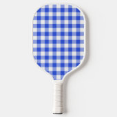 Raquette De Pickleball En vichy bleu (Verso)