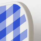 Raquette De Pickleball En vichy bleu (Détail gauche)