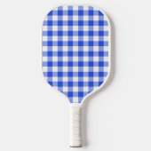 Raquette De Pickleball En vichy bleu (Recto)