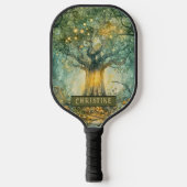 Raquette De Pickleball Enchanted Forest Tree Of Lights Personalized (Recto)
