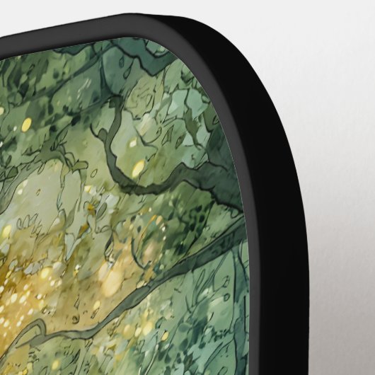 Raquette De Pickleball Enchanted Forest Tree Of Lights Personalized (Détail gauche)