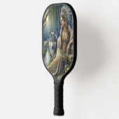 Raquette De Pickleball Enchantement Lune dans la Forêt Mystique (Gauche)