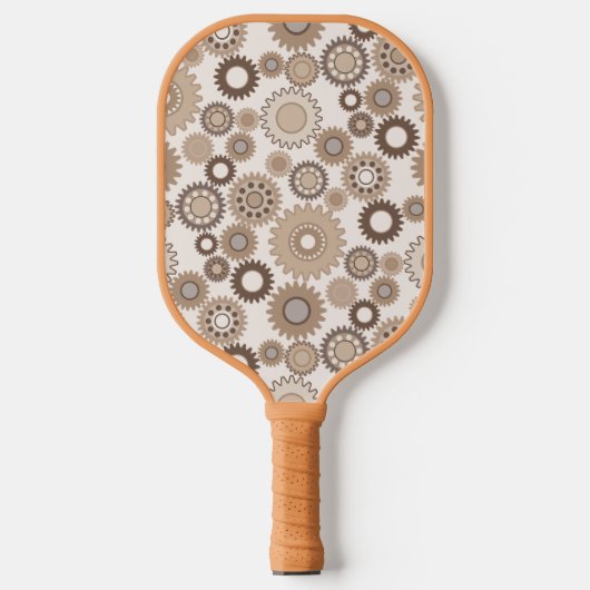 Raquette De Pickleball Engrenages Marrons (Recto)