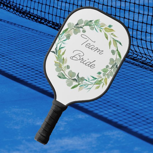 Raquette De Pickleball Épouse de verdure Mariage couleur personnalisée