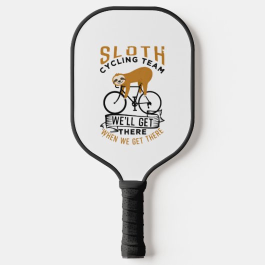 Raquette De Pickleball Équipe de Sloth Cycling (Recto)