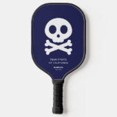 Raquette De Pickleball Équipe moderne des os crâniens Marine Blue Pickleb (Verso)