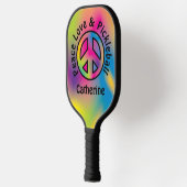 Raquette De Pickleball Équipe Peace Love et Pickleball (Gauche)