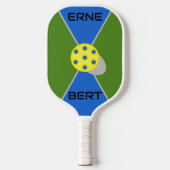 Raquette De Pickleball Erne & Bert Ball Jaune Vert/Bleu (Recto)