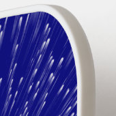 Raquette De Pickleball Espace Abstrait bleu et blanc (Détail gauche)