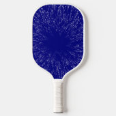 Raquette De Pickleball Espace Abstrait bleu et blanc (Recto)