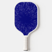 Raquette De Pickleball Espace Abstrait bleu et blanc (Verso)