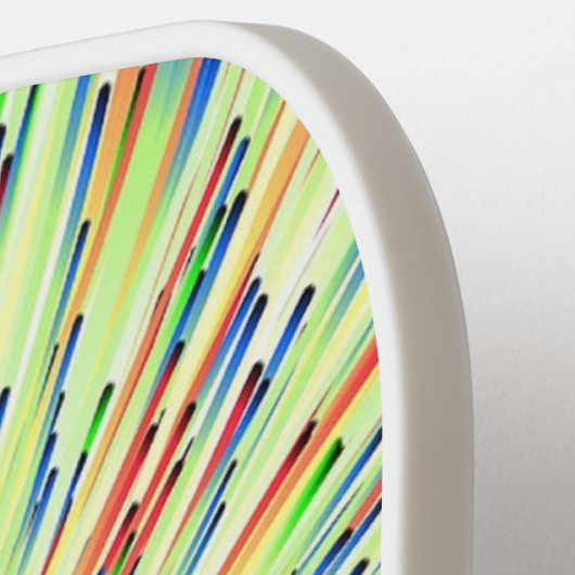 Raquette De Pickleball Espace Abstrait éclat vert clair (Détail gauche)