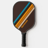 Raquette De Pickleball Espresso Drift rayé avec nom (Verso)