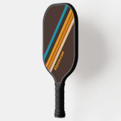 Raquette De Pickleball Espresso Drift rayé avec nom (Gauche)