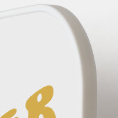 Raquette De Pickleball Été Dit Plage Rétro Couchers de soleil de café gla (Détail gauche)