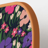 Raquette De Pickleball Été Ditsy Floral Monogramme Pickleball Paddle (Détail gauche)