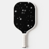 Raquette De Pickleball Étincelles de lumière noir et blanc (Verso)