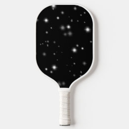 Raquette De Pickleball Étincelles de lumière noir et blanc