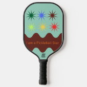 Raquette de Pickleball Étoile Starburst Rétro (Verso)