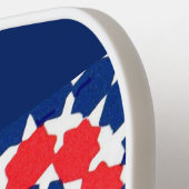 Raquette De Pickleball Étoiles abstraites et x imprimées (Détail gauche)