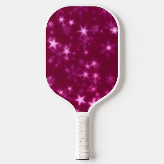 Raquette De Pickleball Étoiles bleues rose (Recto)