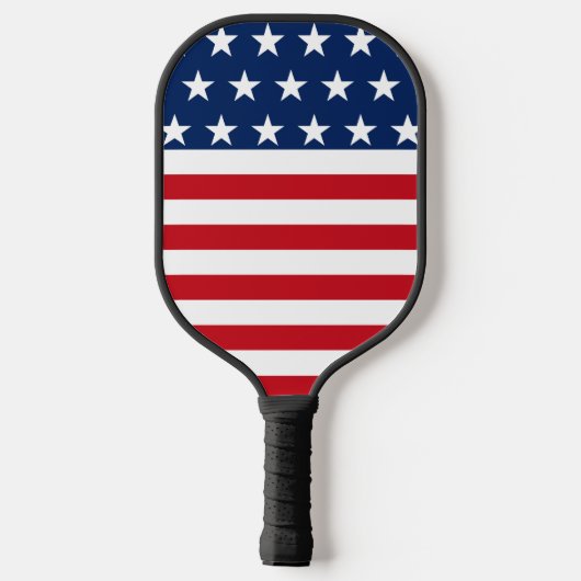 Raquette De Pickleball Étoiles et rayures USA (Verso)