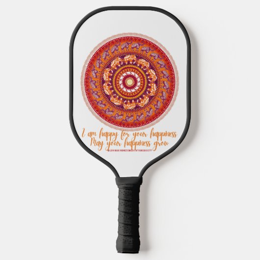 Raquette De Pickleball Être Un Éléphant Agréable Mandala Un Eléphant Aima (Verso)