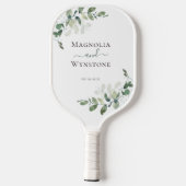 Raquette De Pickleball Eucalyptus Mariage de monographie verte (Verso)