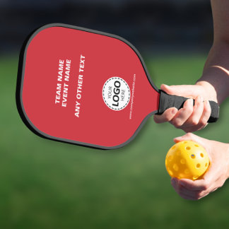 Raquette De Pickleball Événement d'équipe de logo personnalisé rouge