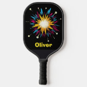 Raquette De Pickleball Explosion de bande dessinée rétro pop art (Verso)