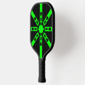 Raquette De Pickleball Explosion Vectorielle Verte (Gauche)