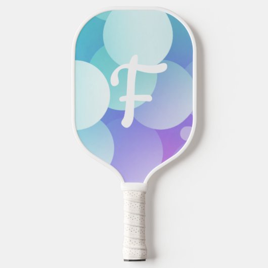 Raquette de Pickleball F Nom Violet Bleu Moderne (Recto)