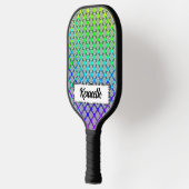 Raquette De Pickleball Faded Circle Grid par Kenneth Yoncich (Gauche)