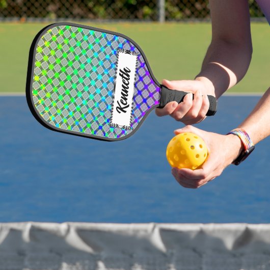Raquette De Pickleball Faded Circle Grid par Kenneth Yoncich (Insitu)