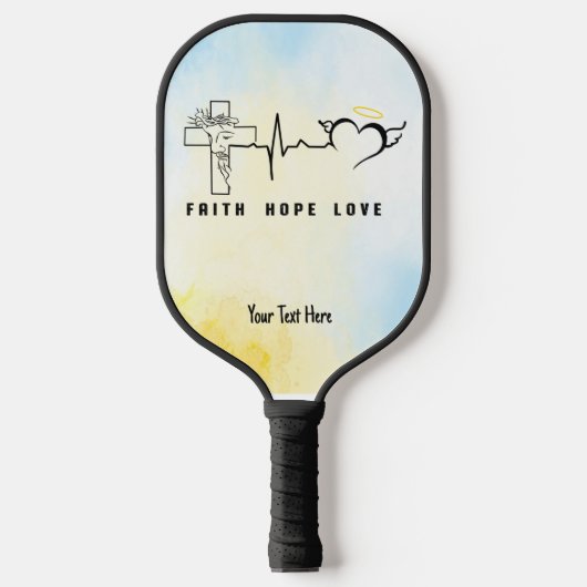 Raquette De Pickleball Faith Hope Love (Recto)