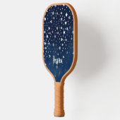 Raquette De Pickleball Falling Silver Stars Celestial Custom (Gauche)