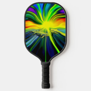 Raquette De Pickleball Famille de dauphins sous le soleil
