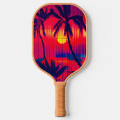 Raquette De Pickleball Fantaisie d'évasion tropicale (Recto)