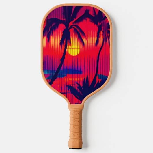 Raquette De Pickleball Fantaisie d'évasion tropicale (Verso)