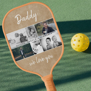 Raquette De Pickleball Father with Kids and Family Dad Photo Collage
