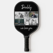 Raquette De Pickleball Father with Kids and Family Dad Photo Collage (Recto)
