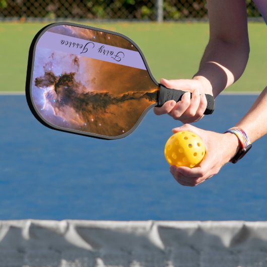 Raquette De Pickleball Fée d'aigle Nebula Messier 16 Votre nom (Insitu)