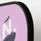 Raquette De Pickleball Femme, femme, patron, super maman (Détail gauche)