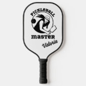 Raquette De Pickleball Femme Pickleball Master Black Player Nom personnal (Recto)