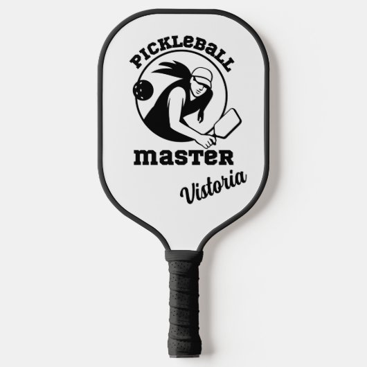 Raquette De Pickleball Femme Pickleball Master Black Player Nom personnal (Recto)