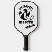 Raquette De Pickleball Femme Pickleball Master Black Player Nom personnal (Verso)