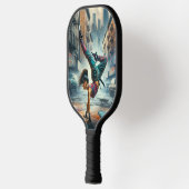 Raquette De Pickleball Femmes en action de Breakdancer Silhouette de New (Gauche)