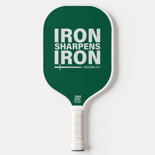 Raquette De Pickleball Fer Sharpens Fer (Hunter Green) (Recto)